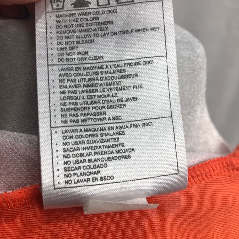 Vintage Nike Y2K Orange Tank Dri Fit - Picture 7 of 9